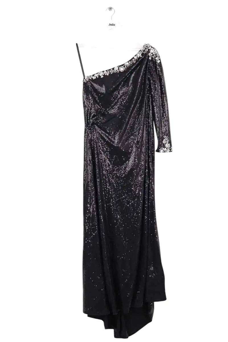 Robe Max Chaoul Noir en Paillettes, taille L - Seconde Main