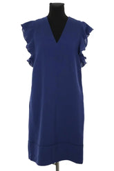 Robe Max Mara Bleu en Synthétique, taille L - Seconde Main