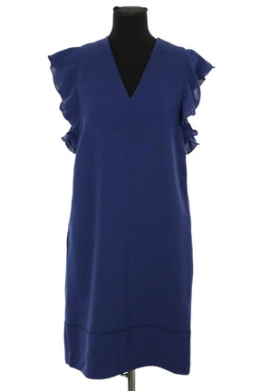 Robe Max Mara Bleu en Synthétique, taille L - Seconde Main