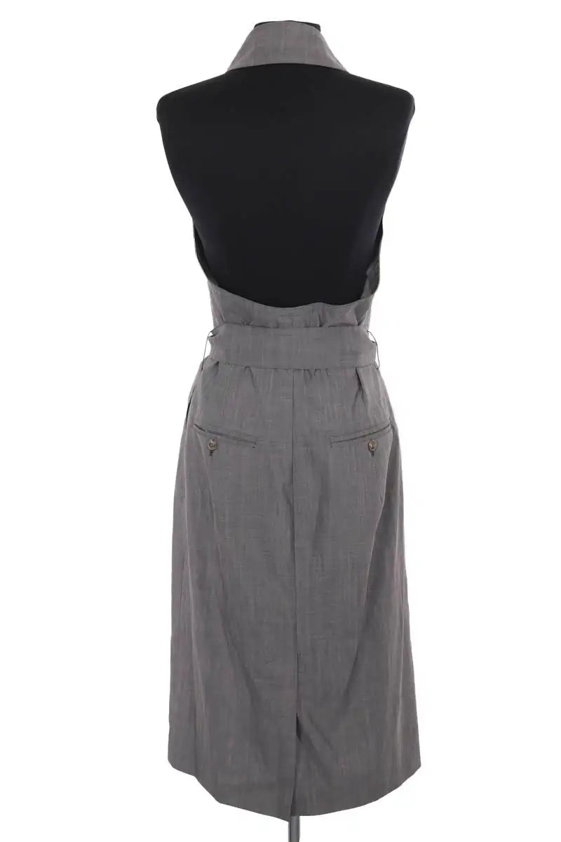 Robe Max Mara Gris en Laine