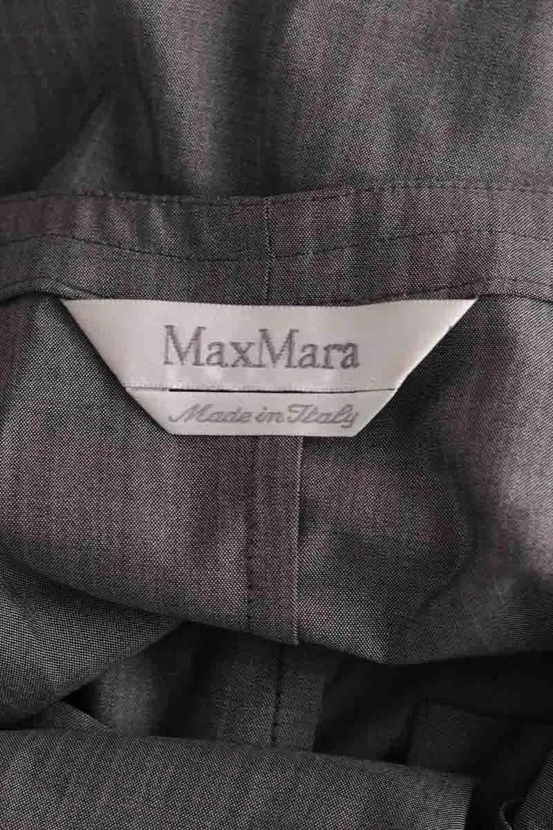 Robe Max Mara Gris en Laine