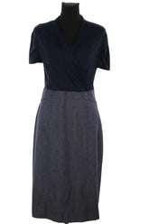 Robe Max Mara Marine en Viscose, taille L - Seconde Main