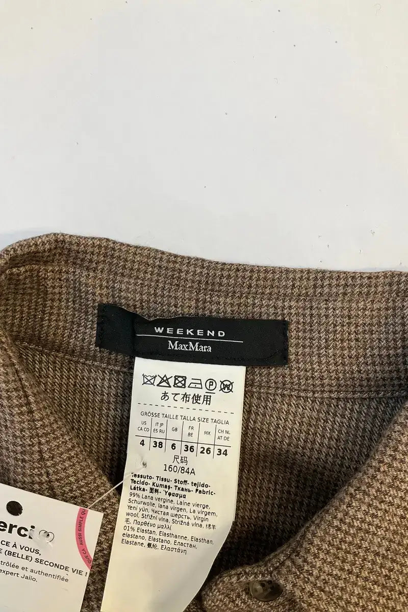 Robe Max Mara Marron en Laine