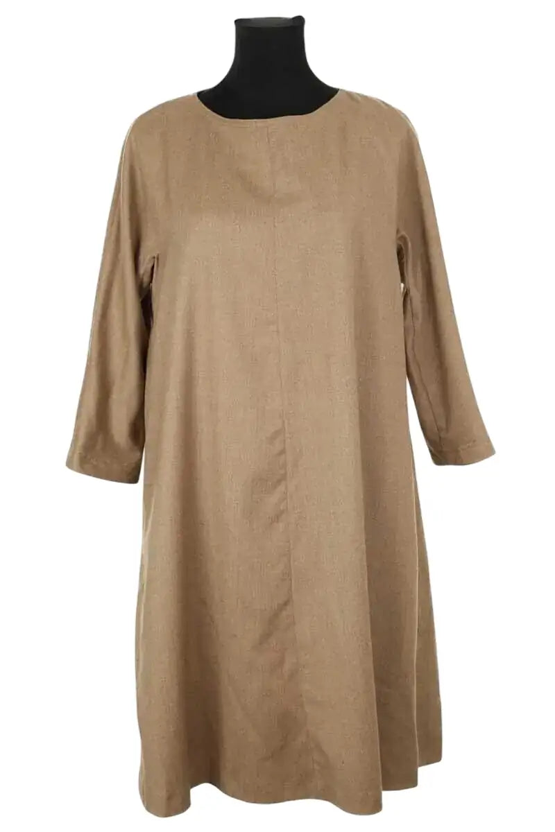Robe Max Mara Marron en Laine, taille XXXL - Seconde Main