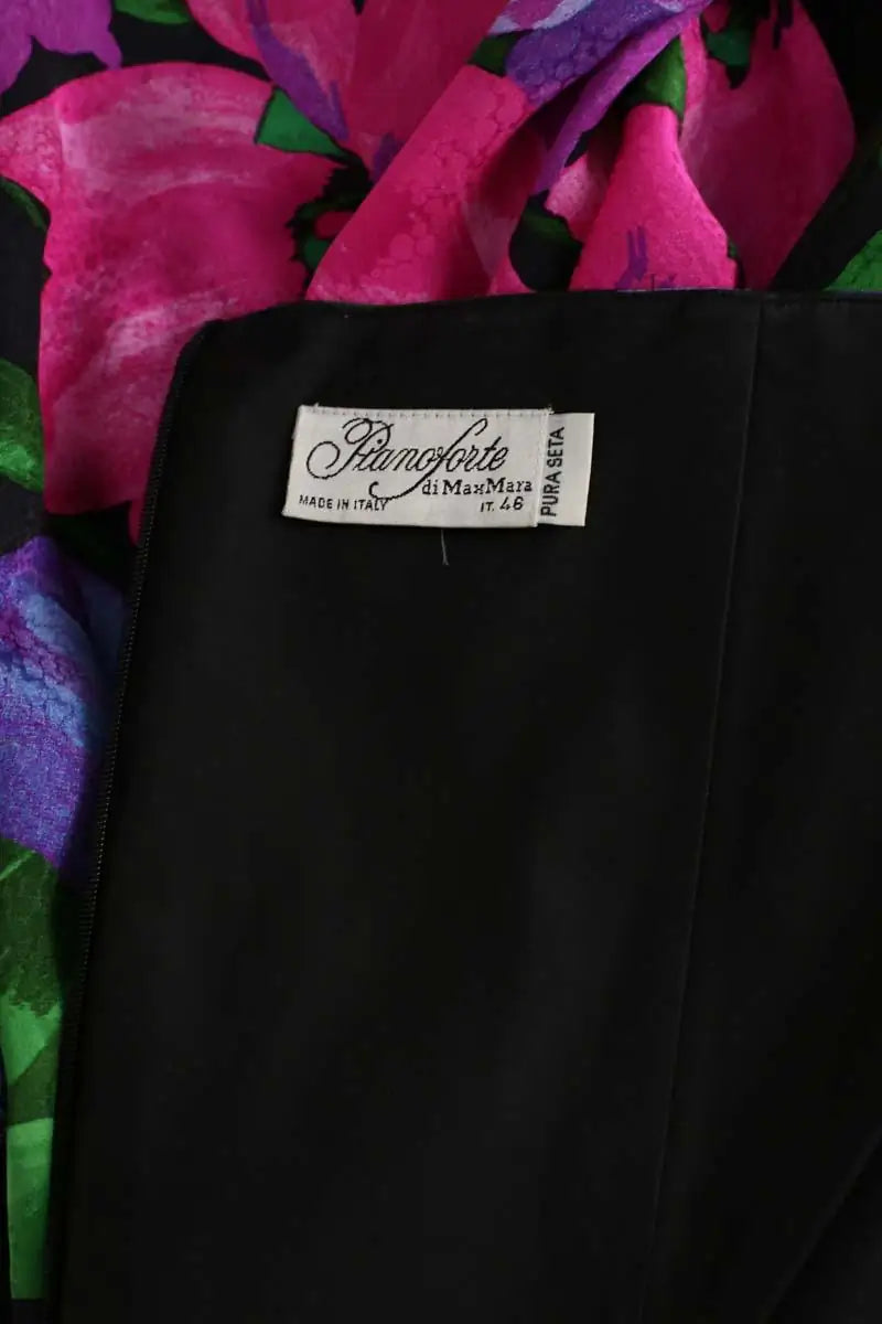 Robe Max Mara Noir en Soie