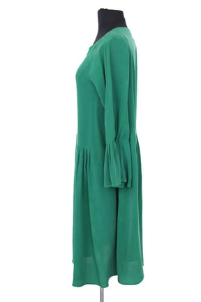Robe Max Mara Vert en Soie