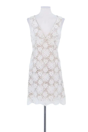 Robe Michael Kors Blanc en Coton, taille XS - Seconde Main