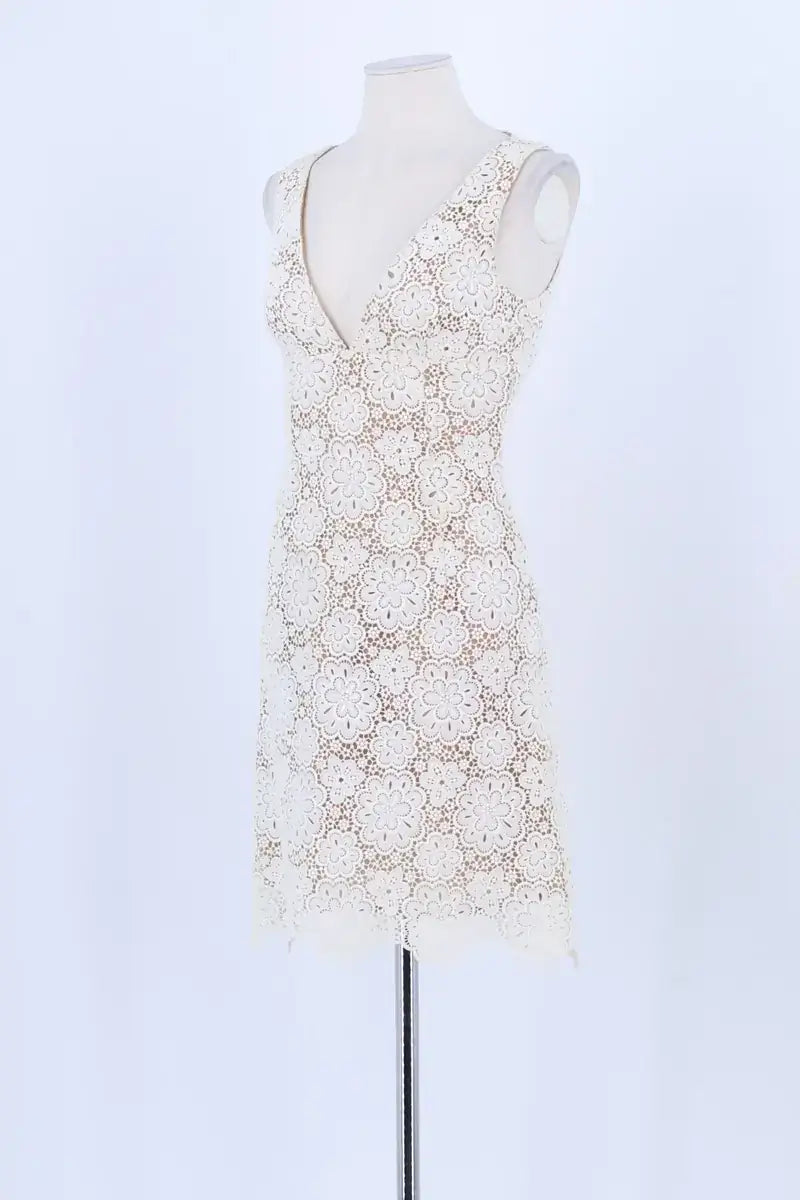 Robe Michael Kors Blanc en Coton