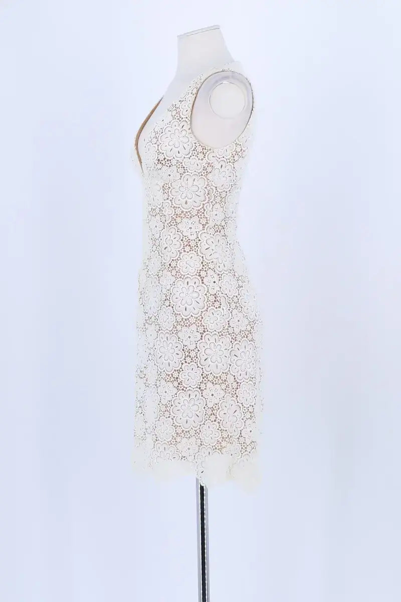 Robe Michael Kors Blanc en Coton