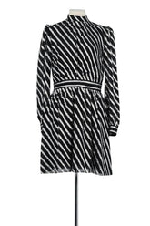 Robe Michael Kors Noir en Soie, taille M - Seconde Main