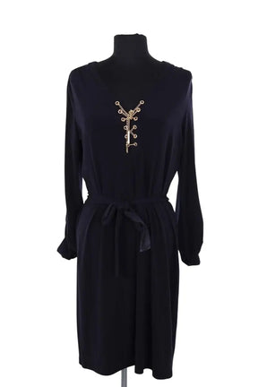 Robe Michael Kors Noir en Synthétique, taille M - Seconde Main