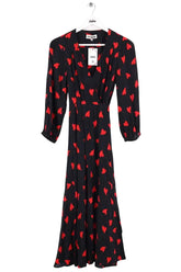 Robe Mirae Paris Noir en Viscose, taille M - Seconde Main