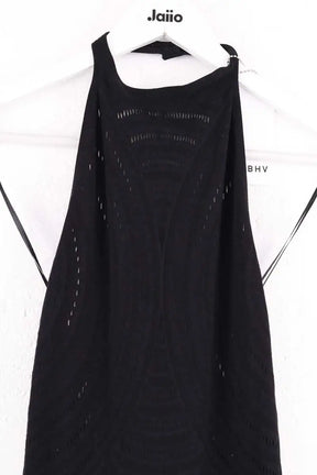 Robe MISBHV Mesh halter long dress Noir en Synthétique
