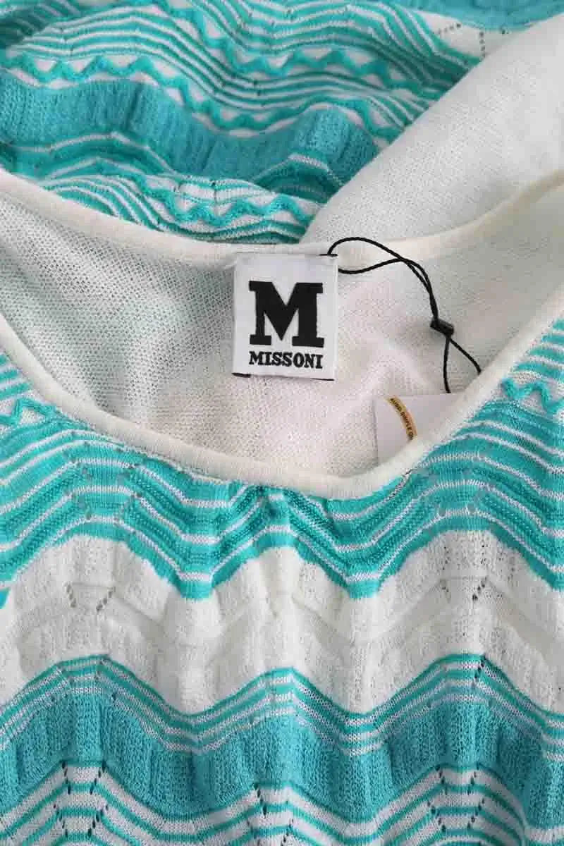 Robe Missoni Bleu en Coton
