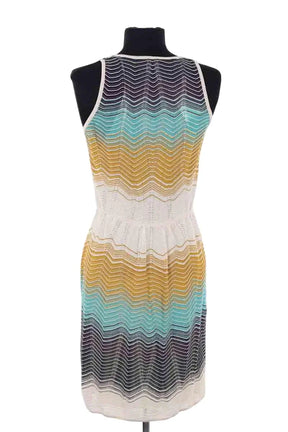 Robe Missoni Bleu en Synthétique, taille M - Seconde Main