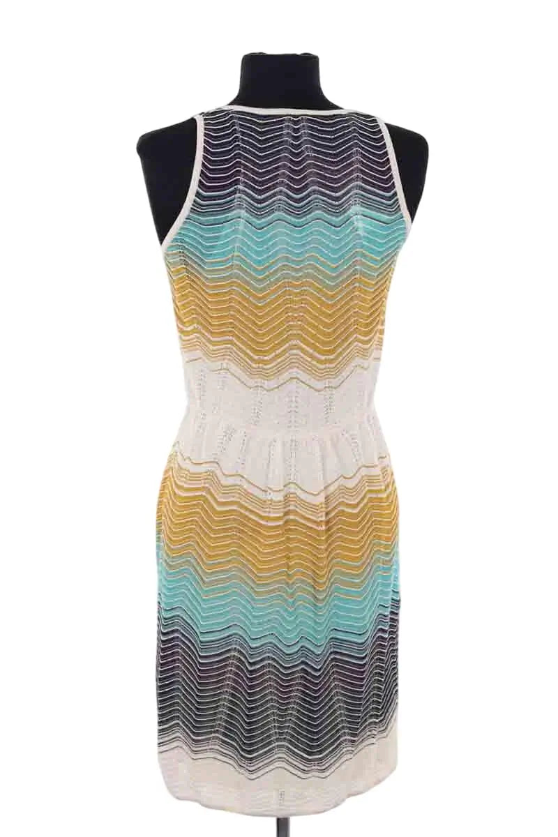 Robe Missoni Bleu en Synthétique, taille M - Seconde Main