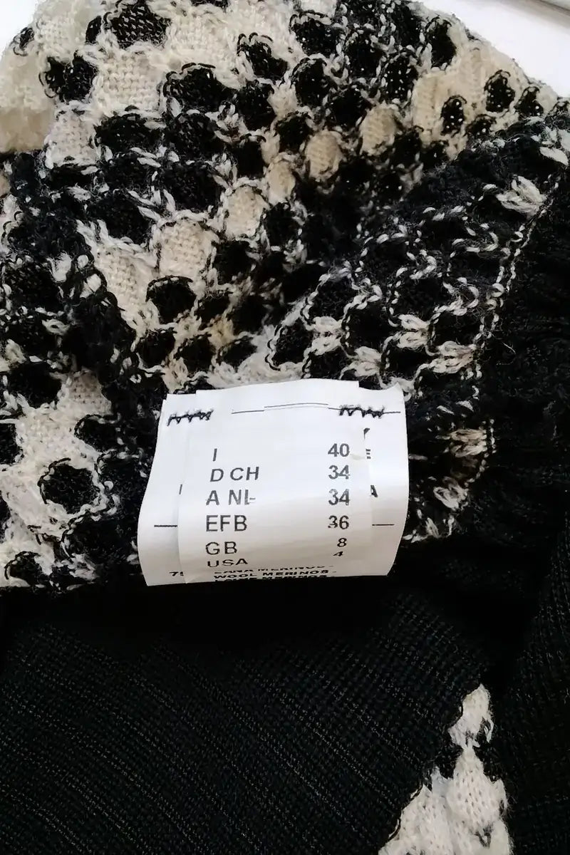 Robe Missoni Noir en Laine