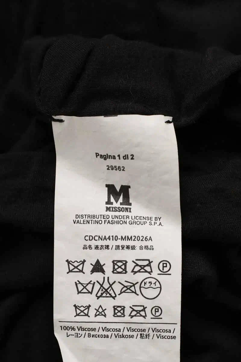 Robe Missoni Noir en Viscose