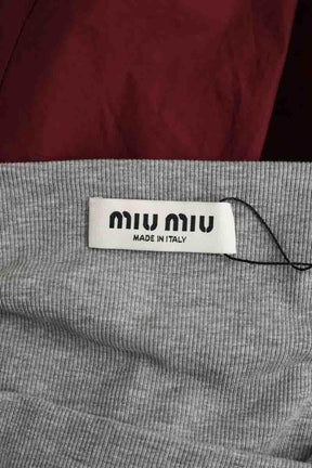 Robe Miu Miu Bordeaux en Coton