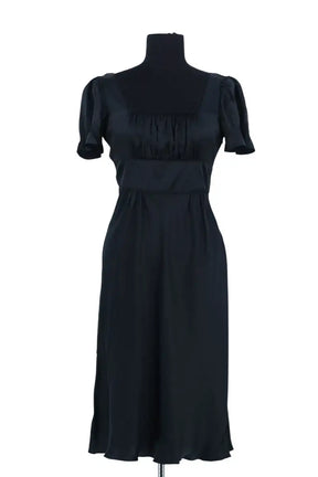 Robe Miu Miu Vert en Soie, taille S - Seconde Main