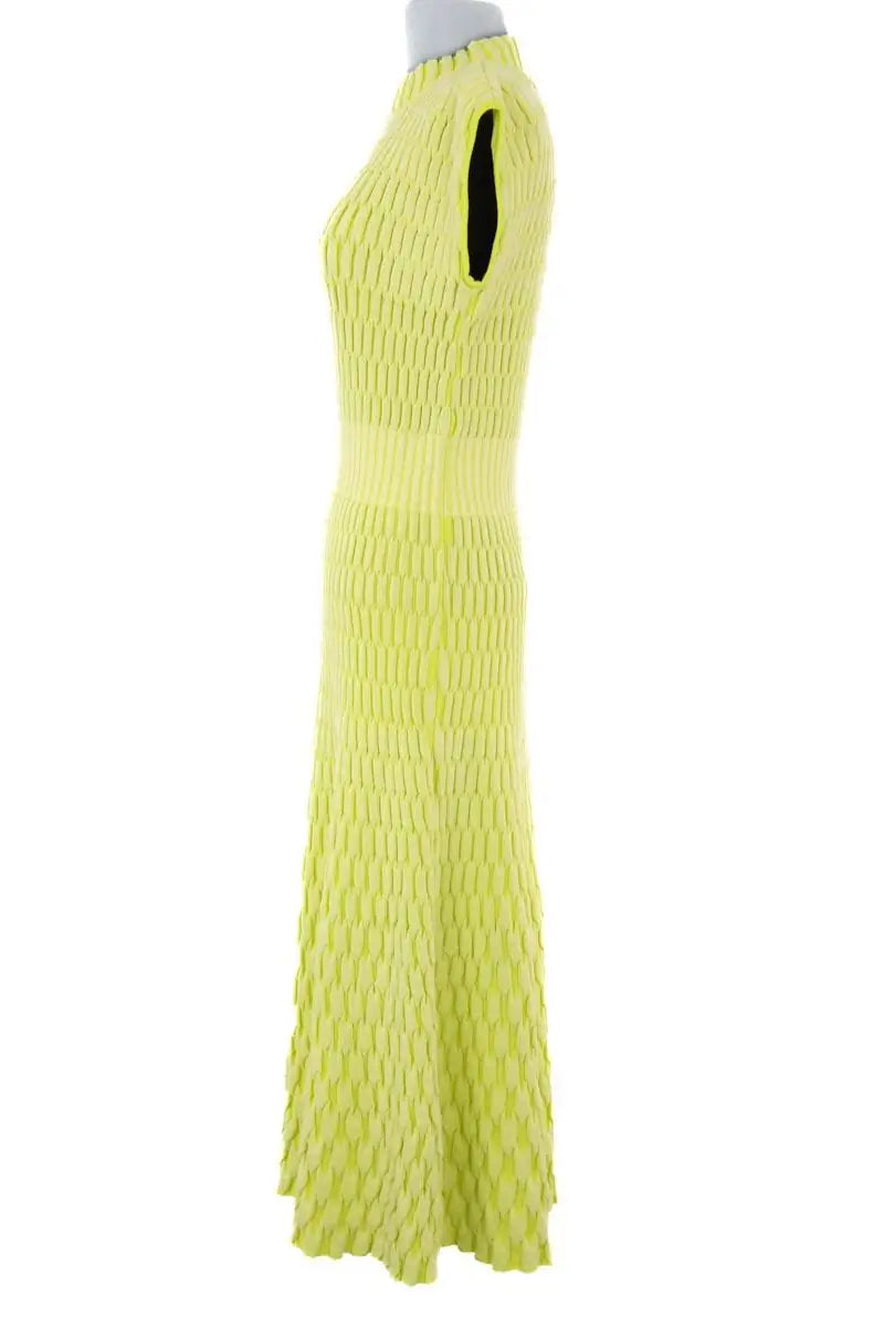 Robe Molli Zellige Jaune en Laine
