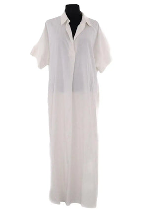 Robe Momoni Blanc en Coton, taille L - Seconde Main