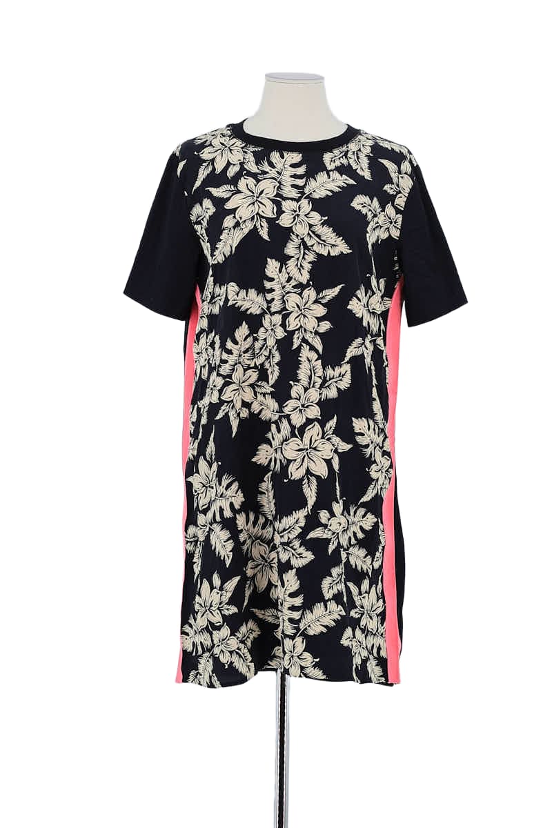Robe Moncler Noir en Coton, taille M - Seconde Main
