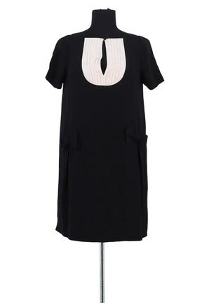 Robe Moschino Noir en Soie, taille M - Seconde Main