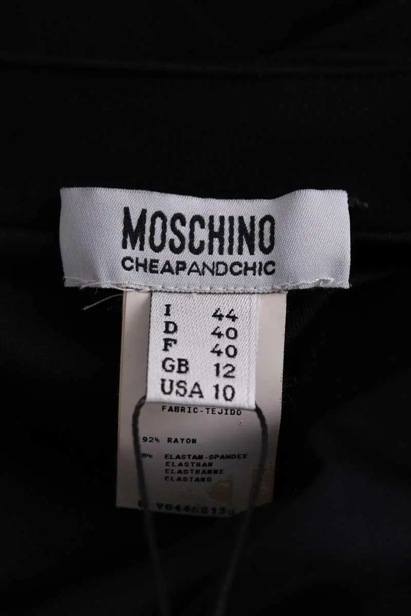 Robe Moschino Noir en Synthétique