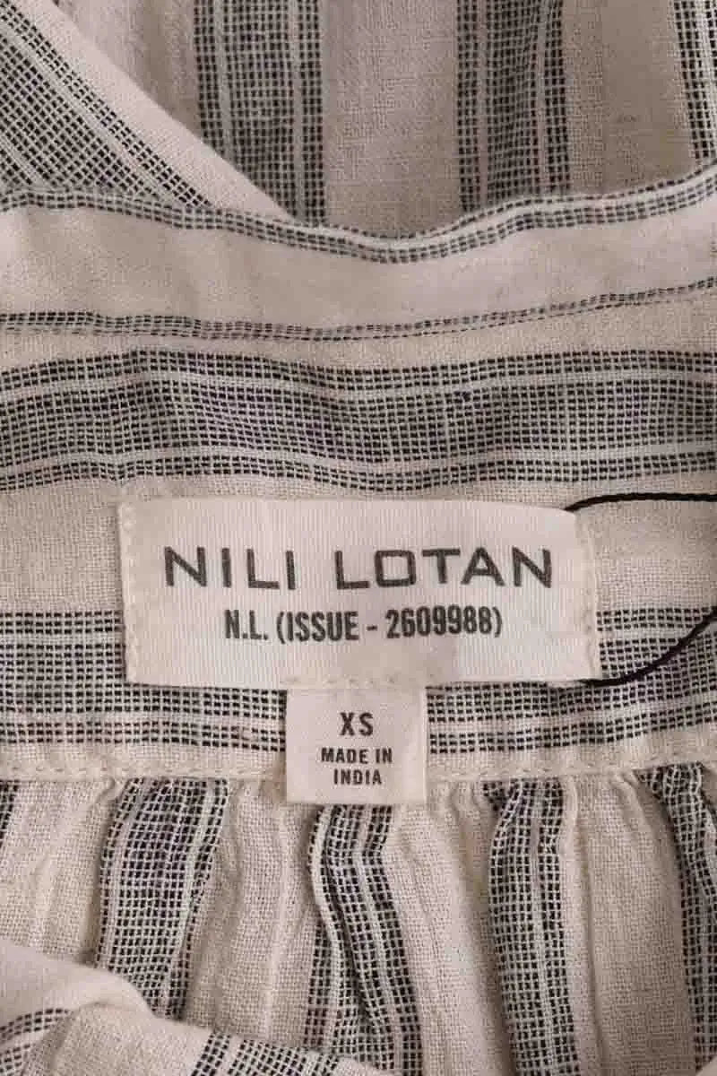 Robe Nili Lotan Ecru en Coton