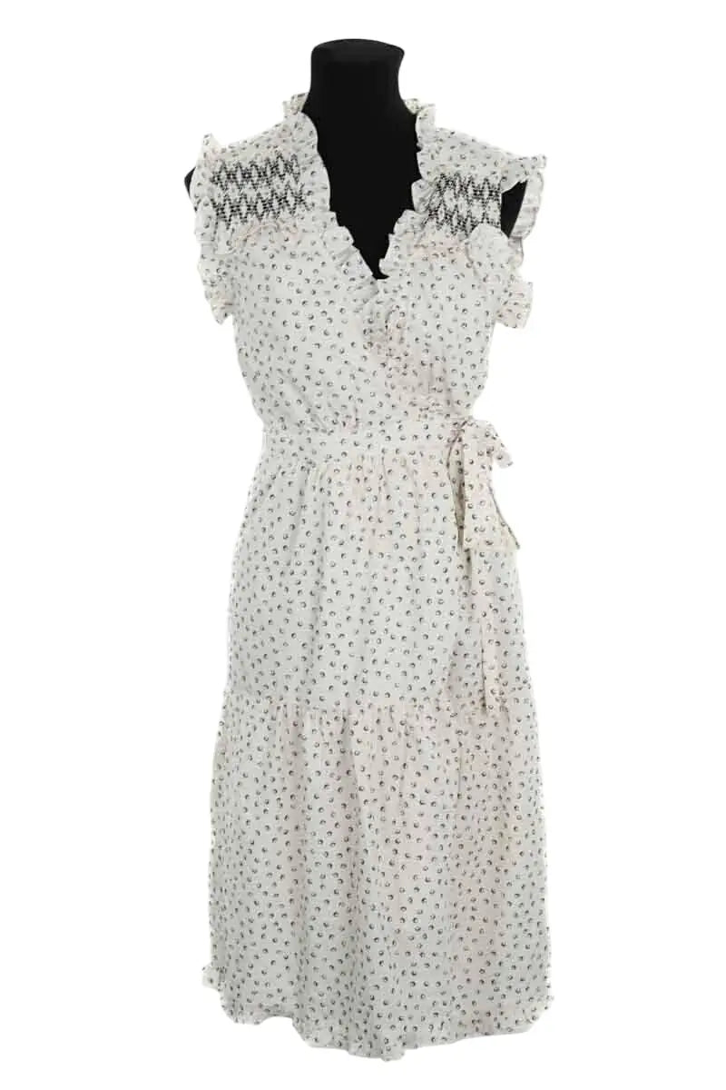 Robe Nina Kaufmann Beige en Polyester, taille M - Seconde Main