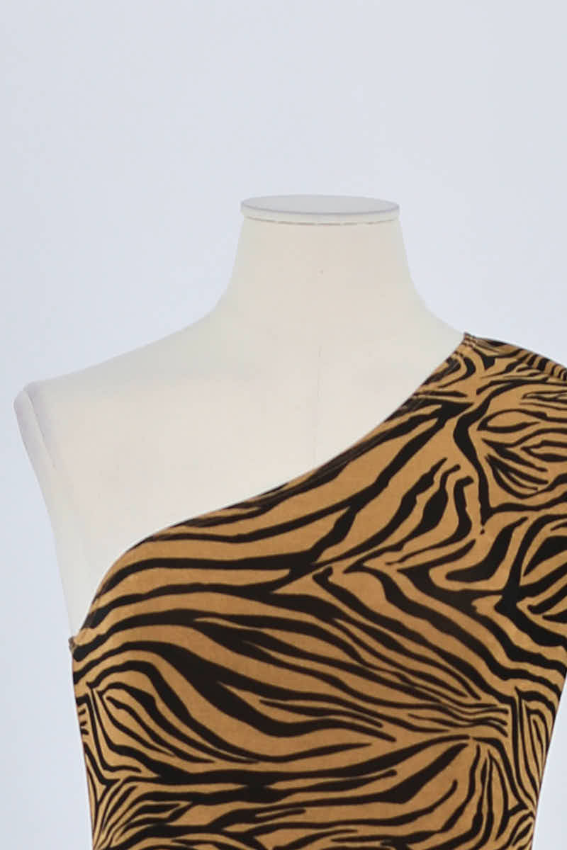 Robe Noo Marron en Polyester