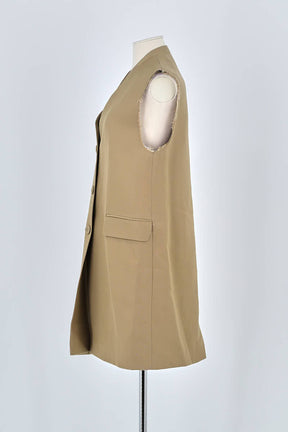 Robe Officine Générale Beige en Laine