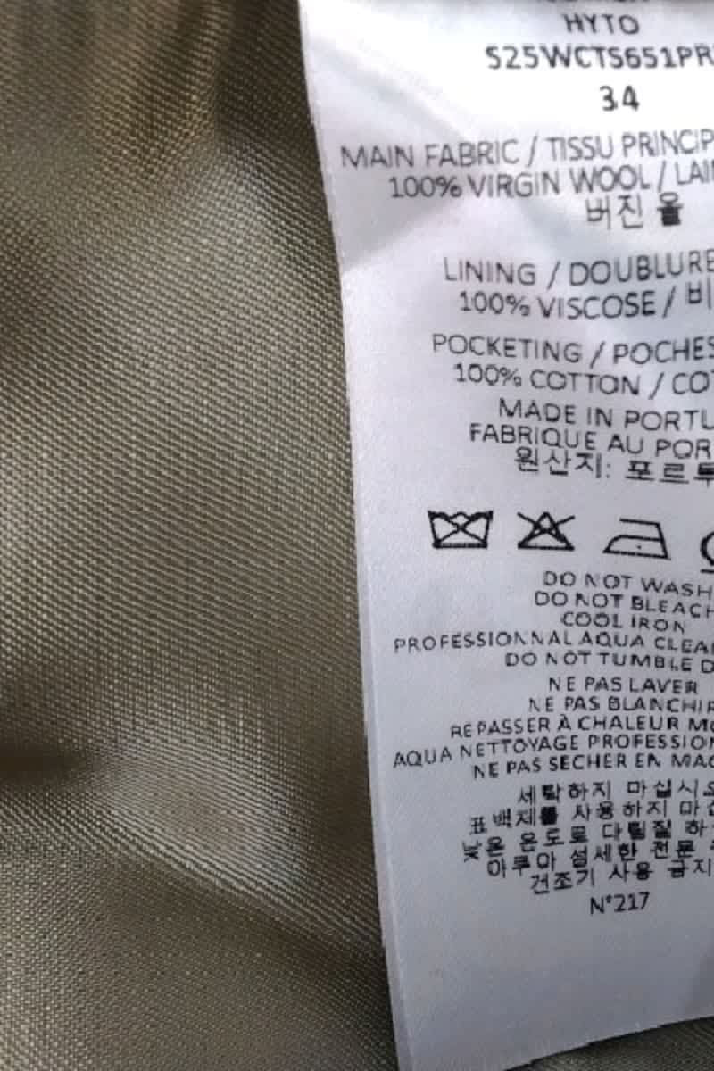 Robe Officine Générale Beige en Laine