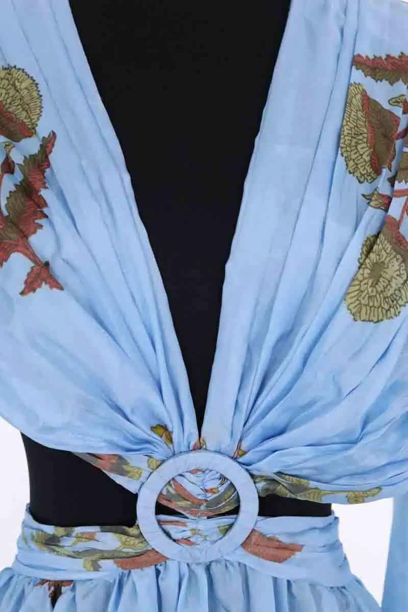 Robe Other Brand Bleu en Soie