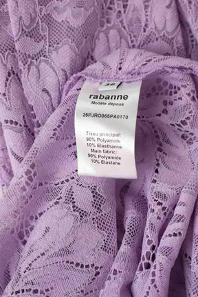 Robe Paco Rabanne Violet en Polyamide
