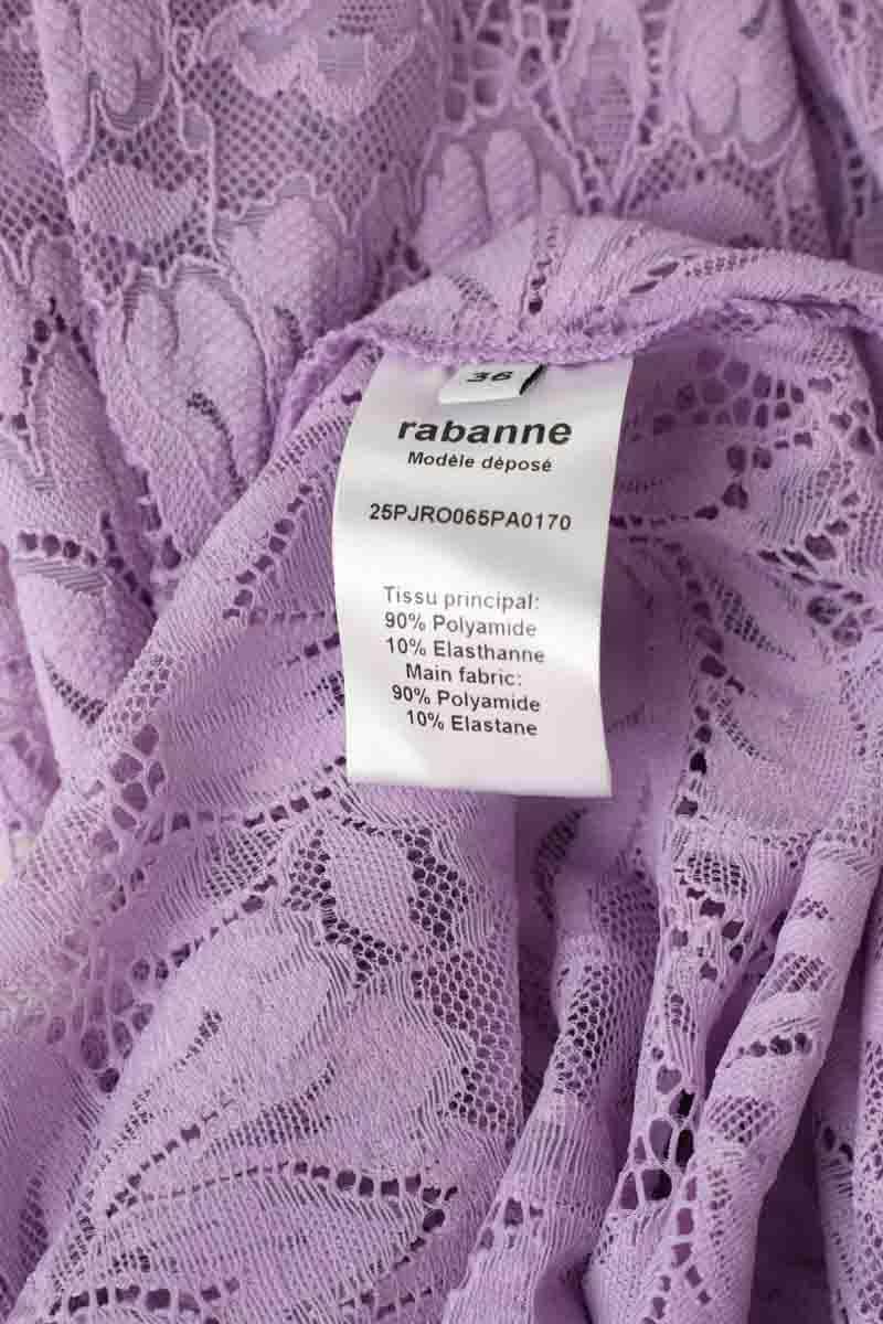 Robe Paco Rabanne Violet en Polyamide