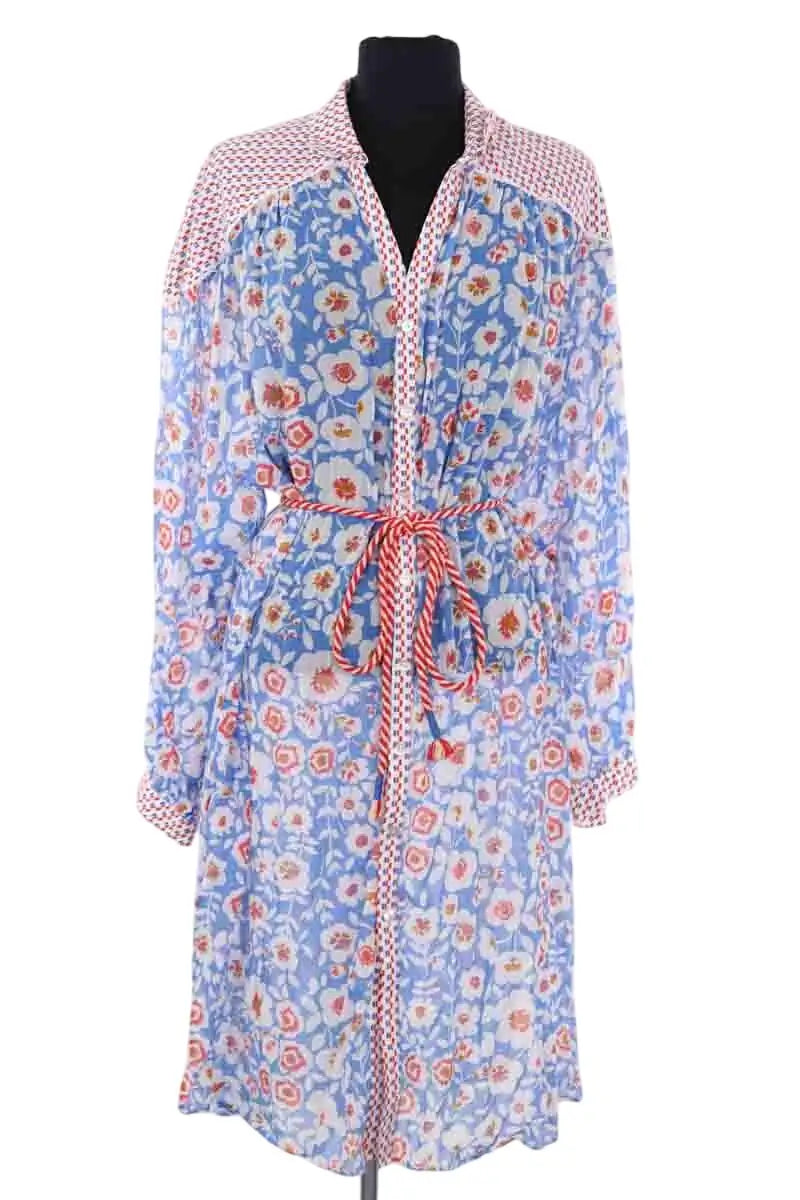 Robe Paolina Bleu en Coton, taille TU - Seconde Main