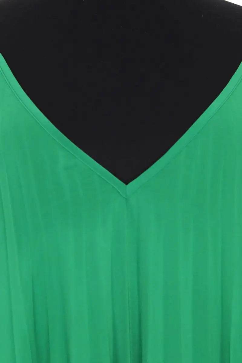 Robe Parosh Vert en Synthétique