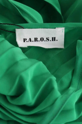 Robe Parosh Vert en Synthétique