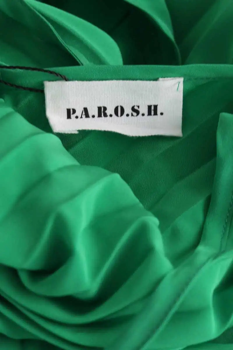 Robe Parosh Vert en Synthétique