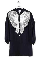 Robe Patou Noir en Synthétique, taille M - Seconde Main