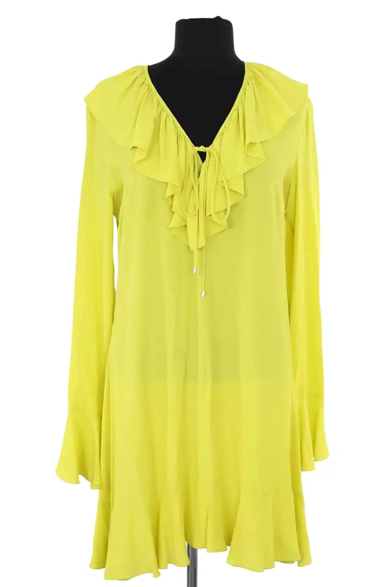 Robe Patrizia Pepe Jaune en Viscose, taille M - Seconde Main