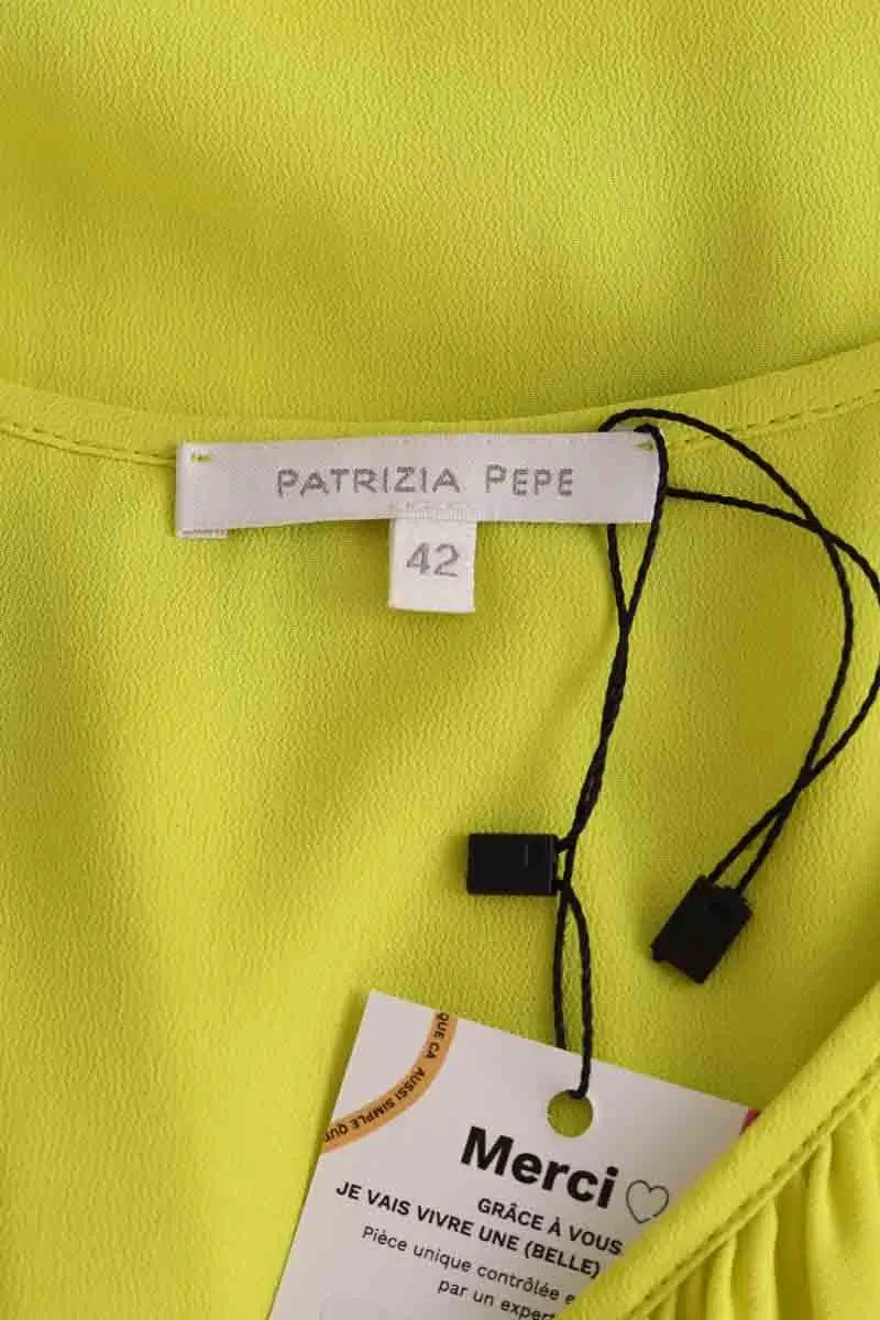 Robe Patrizia Pepe Jaune en Viscose