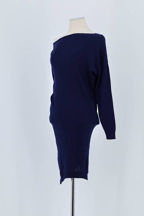 Robe Patrizia Pepe Marine en Soie