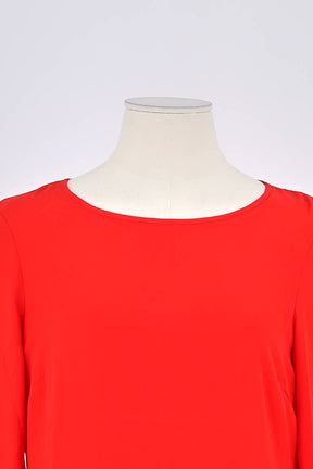 Robe Patrizia Pepe Rouge en Polyester