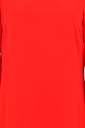 Robe Patrizia Pepe Rouge en Polyester