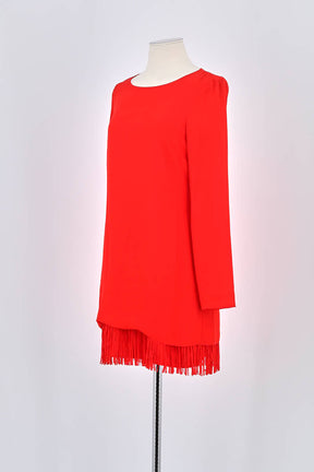 Robe Patrizia Pepe Rouge en Polyester