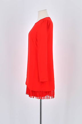 Robe Patrizia Pepe Rouge en Polyester
