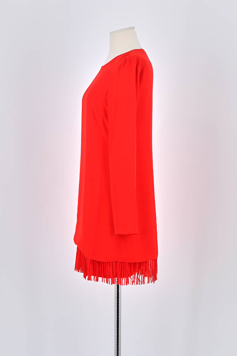 Robe Patrizia Pepe Rouge en Polyester